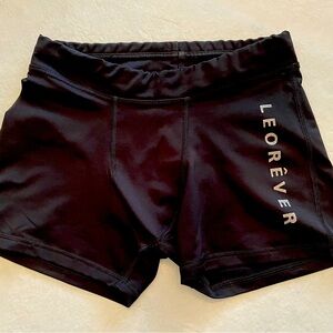 Leorever tight compression shorts classic black size small